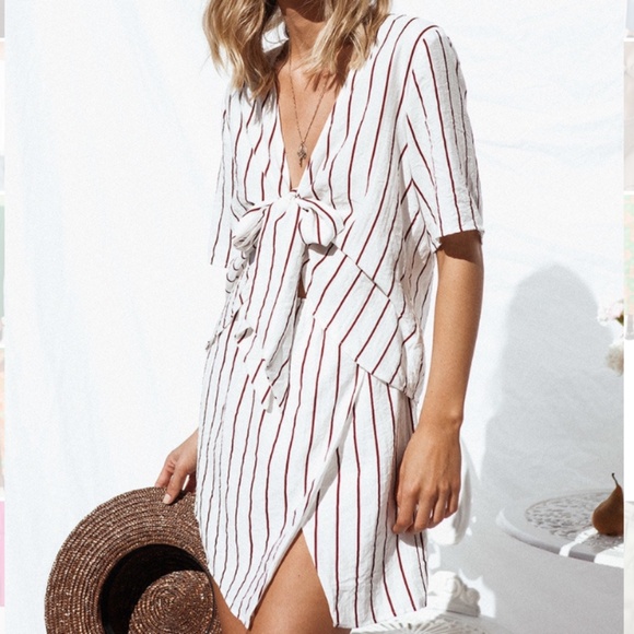Sabo Skirt Dresses & Skirts - Sabo skirt tie front cut out dress